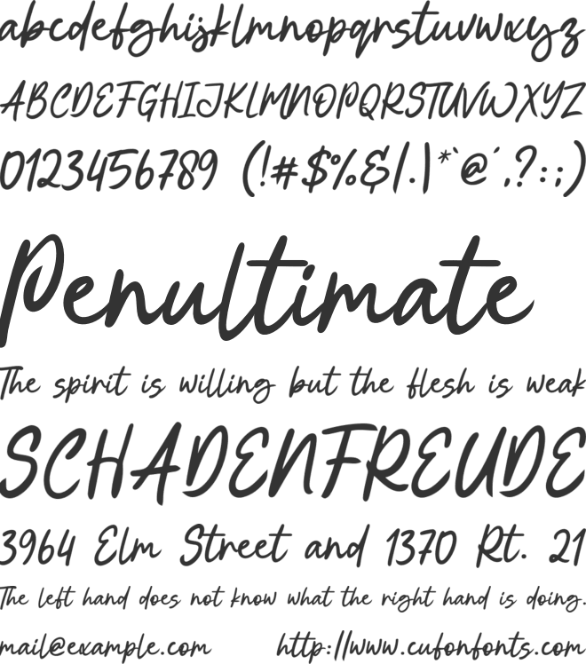 Halu font preview