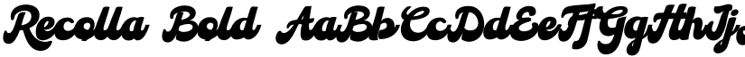 Recolla Bold font
