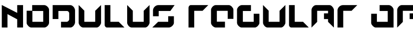 Nodulus Regular font
