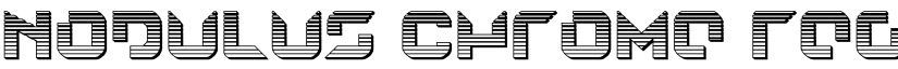 Nodulus Chrome Regular font