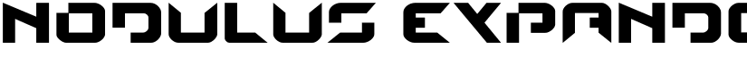 Nodulus Expanded Expanded font