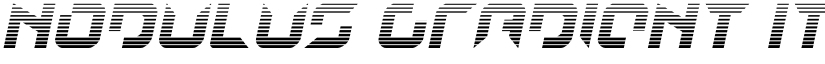 Nodulus Gradient Italic Regular font