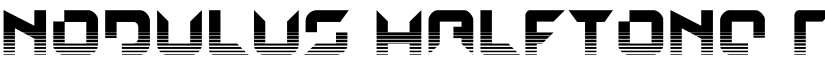 Nodulus Halftone Regular font