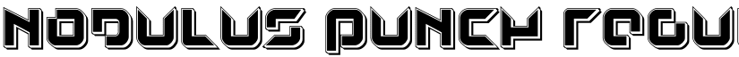 Nodulus Punch Regular font