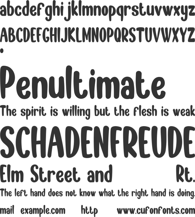 LARIBSON THREND font preview