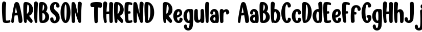 LARIBSON THREND Regular font