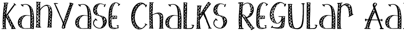 Kanvase Chalks Regular font