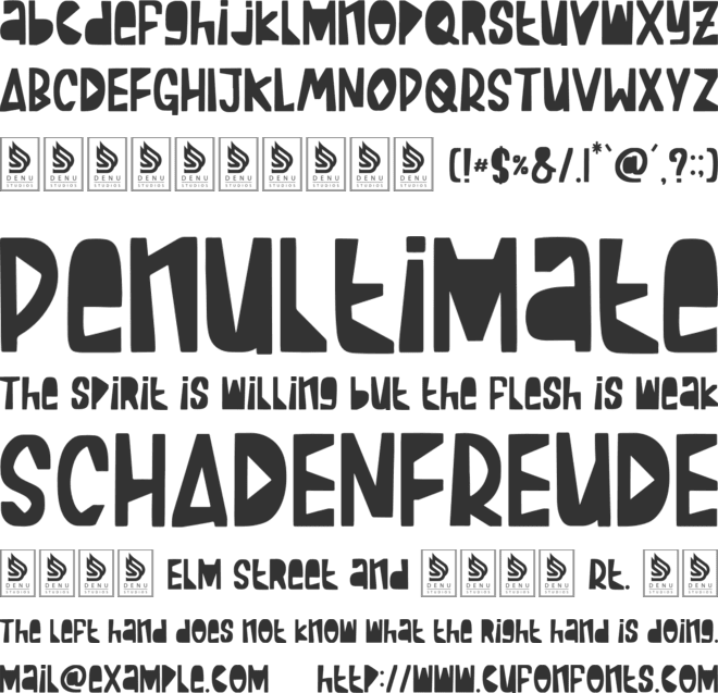 Jerycho Chesiko font preview