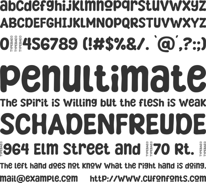 Ruchill font preview