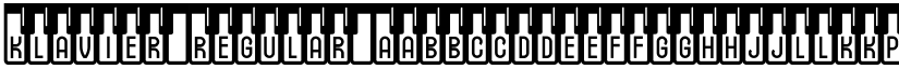 Klavier Regular font