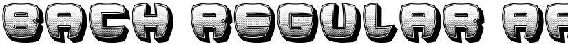 Bach Regular font