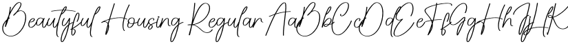 Beautyful Housing Regular font