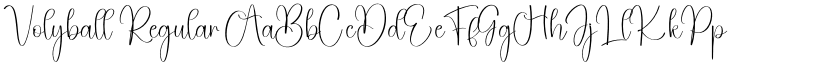 Volyball Regular font