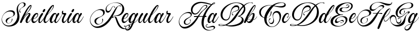 Sheilaria Regular font