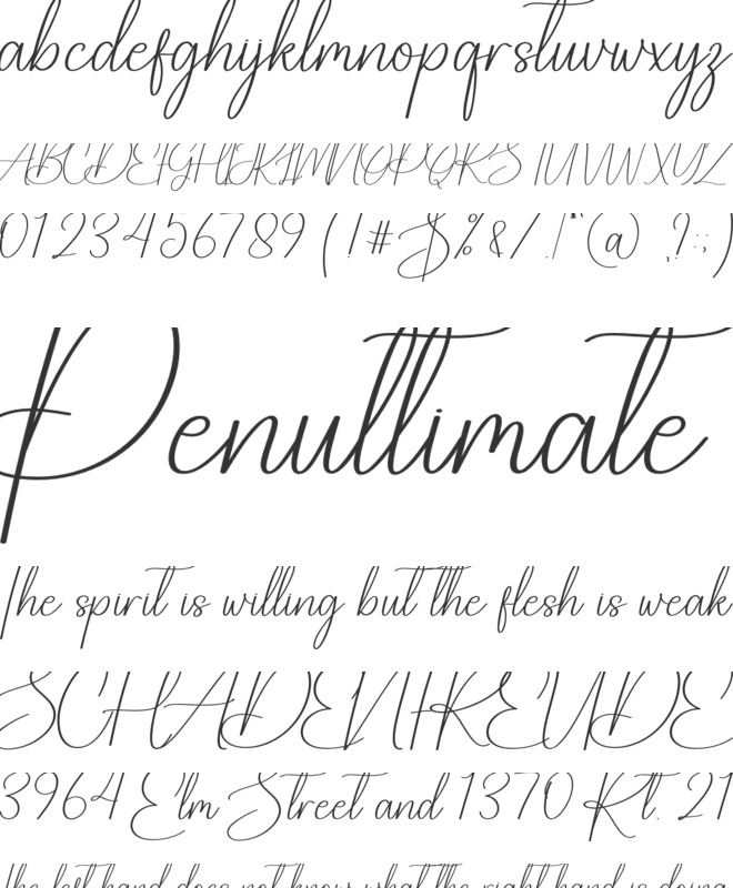 Gemstones font preview