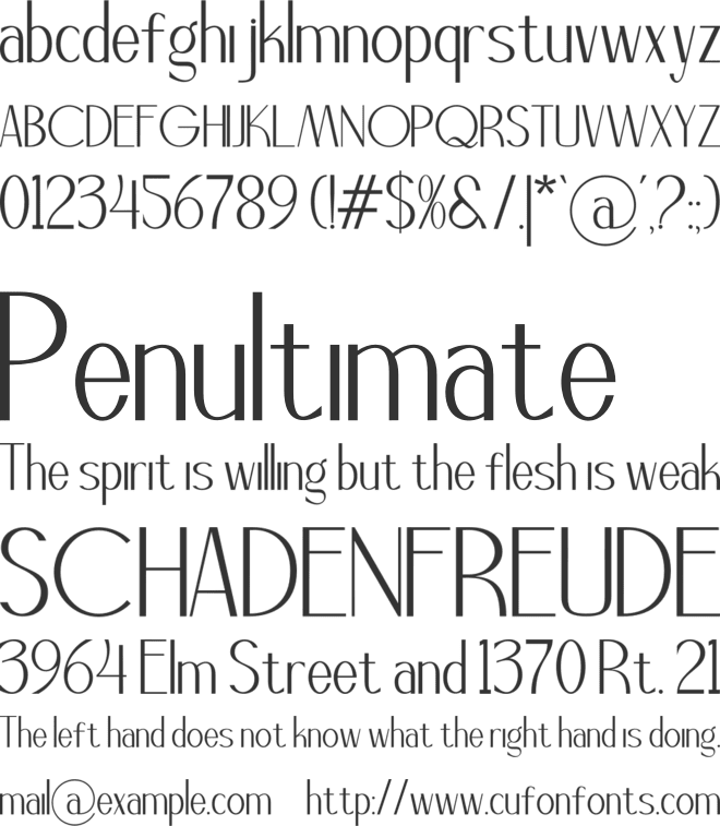 Chroon Moonde font preview