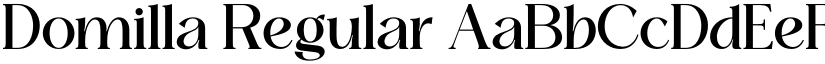 Domilla Regular font