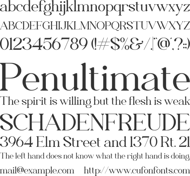 Cordon Bleu font preview