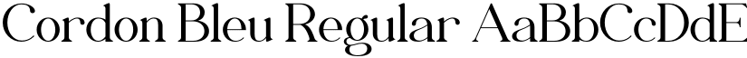 Cordon Bleu Regular font