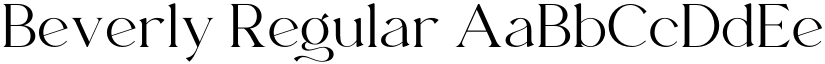 Beverly Regular font