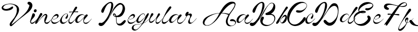Vinecta Regular font