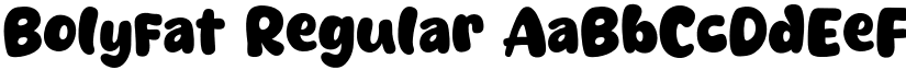 Bolyfat Regular font