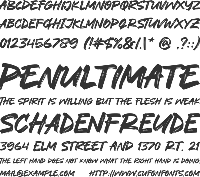 Rocktown font preview