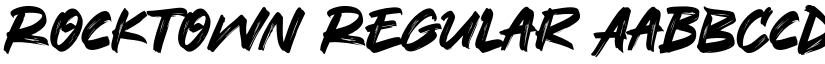 Rocktown Regular font