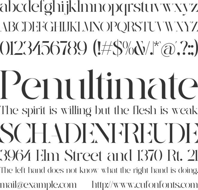 Mosting font preview