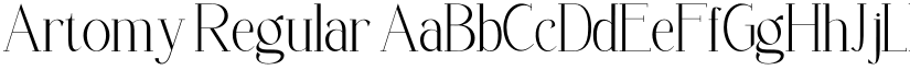 Artomy Regular font