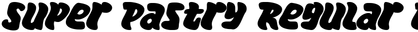 Super Pastry Regular font