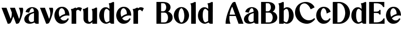 waveruder Bold font