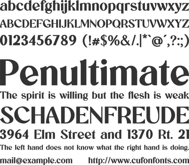 waveruder font preview