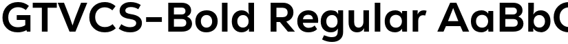 GTVCS-Bold Regular font