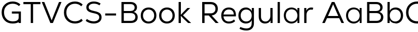 GTVCS-Book Regular font