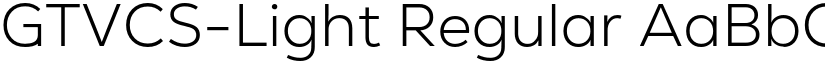 GTVCS-Light Regular font