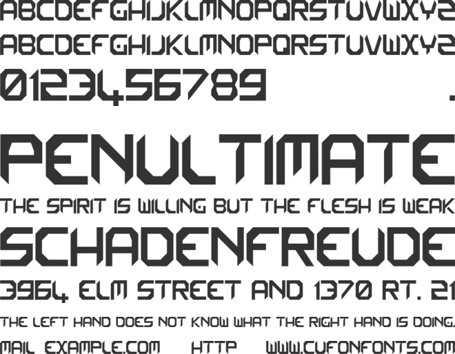 NewHope font preview