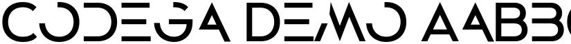 Codega Demo font