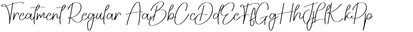 Treatment Regular font