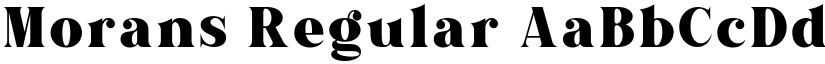Morans Regular font