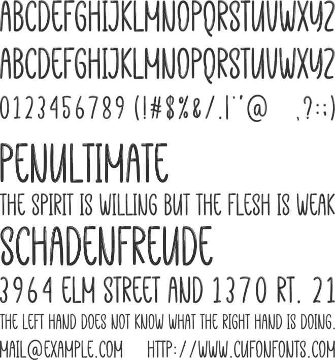 Hello  Sunshine font preview