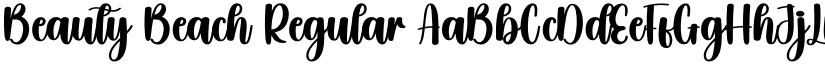 Beauty Beach Regular font