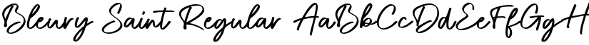 Bleury Saint Regular font
