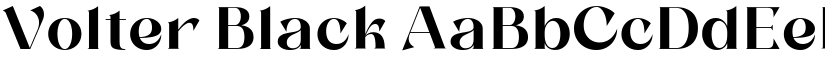 Volter Black font