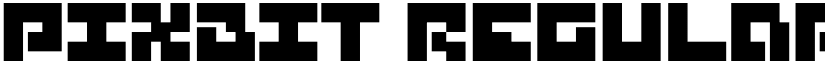 Pixbit Regular font