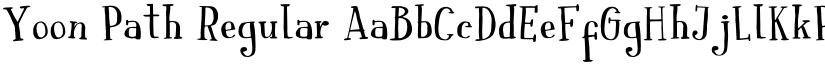Yoon Path Regular font