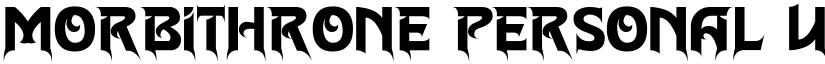 Morbithrone Personal Use font