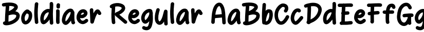Boldiaer Regular font