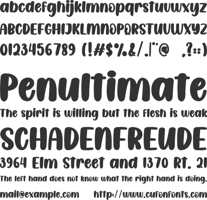 Vacation Trip font preview