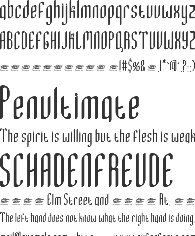 Minimal Nahidha font preview